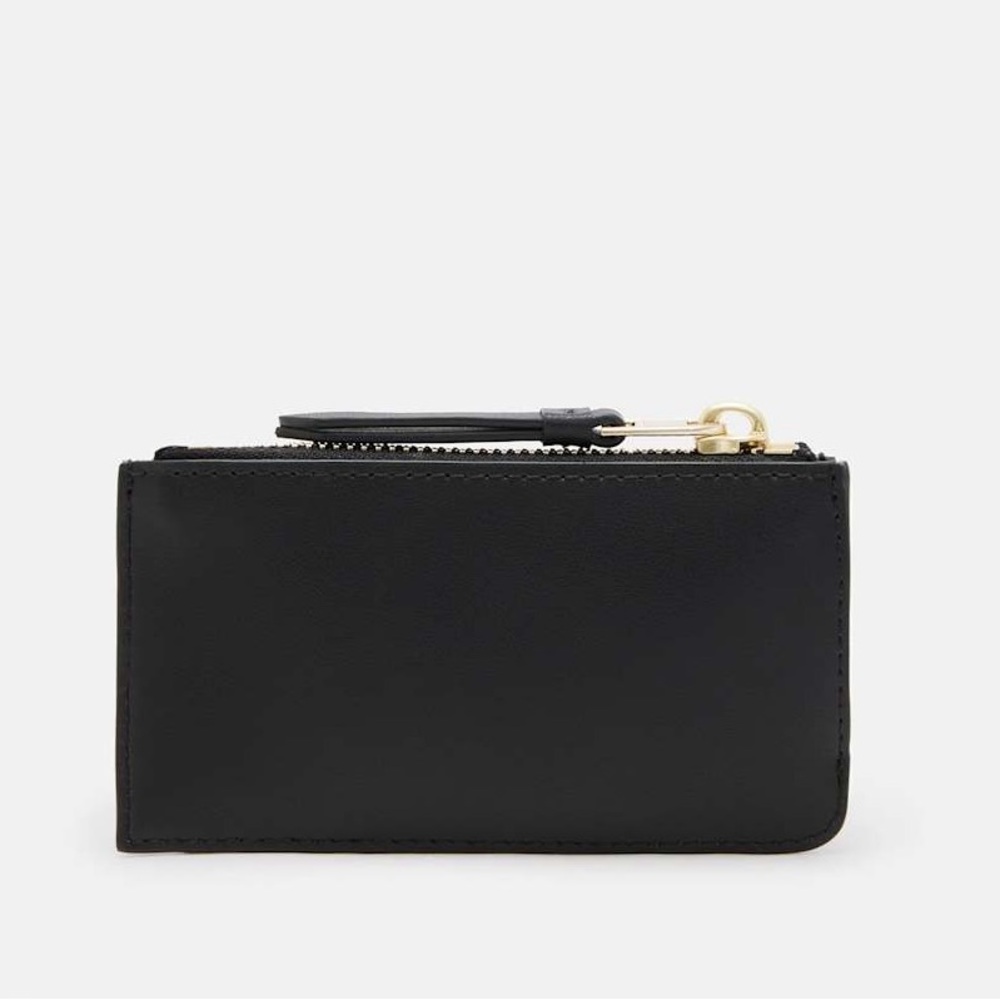 AllSaints Black Leather Card Holder